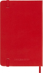 Kalendarz Moleskine 2025-2026 18-miesięczny rozmiar P (kieszonkowy 9x14 cm) Tygodniowy Czerwony/ Szkarłatny Twarda oprawa (Moleskine Weekly Horizontal Notebook Diary/Planner 2025/26 Pocket Hard Scarlet Red Cover) - 8056999275457