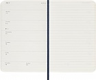 Kalendarz Moleskine 2025-2026 18-miesięczny rozmiar P (kieszonkowy 9x14 cm) Tygodniowy Niebieski/ Szafirowy Miękka oprawa (Moleskine Weekly Notebook Planner 2025/26 P Pocket Sapphire Blue Soft Cover) - 8056999275464