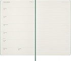 Kalendarz Moleskine 2026-2027 18-miesięczny rozmiar L (duży 13x21 cm) Tygodniowy Szałwiowa Zieleń Twarda oprawa (Moleskine Weekly Notebook Diary/Planner 2026-2027 Large Sage Green Hard Cover) - 8056999279141