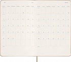 Kalendarz Moleskine 2024 12M rozmiar L (duży 13x21 cm) Tygodniowy Brązowy Piaskowy Twarda oprawa (Moleskine Weekly Notebook Diary/Planner 2024 Large Sandy Brown Hard Cover) - 8056598857177