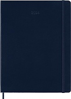 Kalendarz Moleskine 2024 12M rozmiar XL (bardzo duży 19x25 cm) Tygodniowy Niebieski Szafirowy Twarda oprawa (Moleskine Weekly Notebook Diary/Planner 2024 Extra Large Sapphire Blue Hard Cover) - 8056598856750