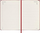 Kalendarz Moleskine 2024 12M rozmiar P (kieszonkowy 9x14 cm) Dzienny Czerwony/Szkarłatny Twarda oprawa (Moleskine Daily Notebook Diary/Planner 2024 Pocket Scarlet Red Hard Cover) - 8056598856552