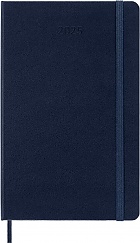 Kalendarz Moleskine 2025 12M rozmiar L (duży 13x21 cm) Dzienny Niebieski/Szafirowy Twarda oprawa (Moleskine Daily Notebook Diary/Planner 2025 Large Sapphire Blue Hard Cover) - 8056999270124