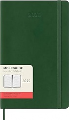 Kalendarz Moleskine 2025 12M rozmiar L (duży 13x21 cm) Dzienny Zielony Mirt Miękka oprawa (Moleskine Daily Notebook Diary/Planner 2025 Large Myrtle Green Soft Cover) - 8056999270780