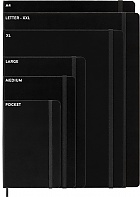 Kalendarz Moleskine 2025 12M rozmiar L (duży 13x21 cm) Tygodniowy Czarny Twarda oprawa (Moleskine Weekly Notebook Diary/Planner 2025 Large Black Hard Cover) - 8056999270278