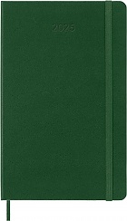 Kalendarz Moleskine 2025 12M rozmiar L (duży 13x21 cm) Tygodniowy Zielony Mirt Twarda oprawa (Moleskine Weekly Notebook Diary/Planner 2025 Large Myrtle Green Hard Cover) - 8056999270711