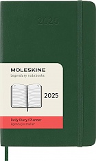 Kalendarz Moleskine 2025 12M rozmiar P (kieszonkowy 9x14 cm) Dzienny Zielony Mirt Miękka oprawa (Moleskine Daily Notebook Diary/Planner 2025 Pocket Myrtle Green Soft Cover) - 8056999270773