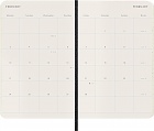 Kalendarz Moleskine 2025 12M rozmiar P (kieszonkowy 9x14 cm) Miesięczny Czarny Miękka oprawa (Moleskine Monthly Diary/Planner 2025 Pocket Black Soft Cover) - 8056999270506