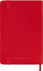 Kalendarz Moleskine 2025 12M rozmiar P (kieszonkowy 9x14 cm) Tygodniowy Czerwony/Szkarłatny Miękka oprawa (Moleskine Weekly Notebook Diary/Planner 2025 Pocket Scarlet Red  Soft Cover) - 8056999270391