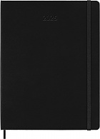 Kalendarz Moleskine 2025 12M PRO rozmiar XL (bardzo duży 19x25 cm) Wertykalny Tygodniowy Czarny Twarda oprawa (Moleskine Weekly Vertical 2025 PRO Planner Extra Large Black Hard Cover) - 8056999270254