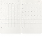 Kalendarz Moleskine 2026 12M rozmiar L (duży 13x21 cm) Dzienny Czarny Miękka oprawa (Moleskine Daily Notebook Diary/Planner 2026 Large Black Soft Cover) - 8056999274573