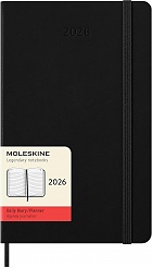 Kalendarz Moleskine 2026 12M rozmiar L (duży 13x21 cm) Dzienny Czarny Twarda oprawa (Moleskine Daily Notebook Diary/Planner 2026 Large Black Hard Cover) - 8056999274542