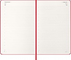 Kalendarz Moleskine 2026 12M rozmiar L (duży 13x21 cm) Dzienny Czerwony/Szkarłatny Twarda oprawa (Moleskine Daily Notebook Diary/Planner 2026 Large Scarled Red Hard Cover) - 8056999274559