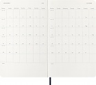 Kalendarz Moleskine 2026 12M rozmiar L (duży 13x21 cm) Dzienny Niebieski/Szafirowy Miękka oprawa (Moleskine Daily Notebook Diary/Planner 2026 Large Sapphire Blue Soft Cover) - 8056999274566