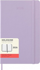Kalendarz Moleskine 2026 12M rozmiar L (duży 13x21 cm) Dzienny Pastelowy Liliowy Twarda oprawa (Moleskine Daily Notebook Diary/Planner 2026 Large Pastel Lilac Hard Cover) - 8056999276416