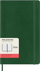 Kalendarz Moleskine 2026 12M rozmiar L (duży 13x21 cm) Dzienny Zielony Mirt Miękka oprawa (Moleskine Daily Notebook Diary/Planner 2026 Large Myrtle Green Soft Cover) - 8056999275594