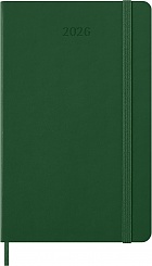 Kalendarz Moleskine 2026 12M rozmiar L (duży 13x21 cm) Dzienny Zielony Mirt Twarda oprawa (Moleskine Daily Notebook Diary/Planner 2026 Large Myrtle Green Hard Cover) - 8056999275570