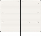 Kalendarz Moleskine 2026 12M rozmiar L (duży 13x21 cm) Horyzontalny Tygodniowy Czarny Twarda oprawa (Moleskine Weekly Horizontal Notebook Diary/Planner 2026 Large Black Hard Cover) - 8056999275273