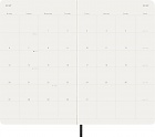 Kalendarz Moleskine 2026 12M rozmiar L (duży 13x21 cm) Miesięczny Czarny Miękka oprawa (Moleskine Monthly Diary/Planner 2026 Large Black Soft Cover) - 8056999275327