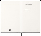 Kalendarz Moleskine 2026 12M rozmiar L (duży 13x21 cm) Tygodniowy Czarny Twarda oprawa (Moleskine Weekly Notebook Diary/Planner 2026 Large Black Hard Cover) - 8056999274689