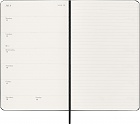 Kalendarz Moleskine 2026 12M rozmiar L (duży 13x21 cm) Tygodniowy Czarny Twarda oprawa (Moleskine Weekly Notebook Diary/Planner 2026 Large Black Hard Cover) - 8056999274689