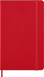 Kalendarz Moleskine 2026 12M rozmiar L (duży 13x21 cm) Tygodniowy Czerwony/ Szkarłatny Twarda oprawa (Moleskine Weekly Notebook Diary/Planner 2026 Large Scarlet Red Hard Cover) - 8056999274696