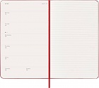 Kalendarz Moleskine 2026 12M rozmiar L (duży 13x21 cm) Tygodniowy Czerwony/ Szkarłatny Twarda oprawa (Moleskine Weekly Notebook Diary/Planner 2026 Large Scarlet Red Hard Cover) - 8056999274696