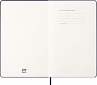 Kalendarz Moleskine 2026 12M rozmiar L (duży 13x21 cm) Tygodniowy Niebieski/ Szafirowy Twarda oprawa (Moleskine Weekly Notebook Diary/Planner 2026 Large Sapphire Blue Hard Cover) - 8056999274672