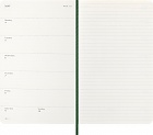 Kalendarz Moleskine 2026 12M rozmiar L (duży 13x21 cm) Tygodniowy Zielony Mirt Miękka oprawa (Moleskine Weekly Notebook Diary/Planner 2026 Large Myrtle Green Soft Cover) - 8056999275532