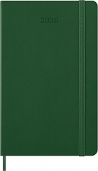 Kalendarz Moleskine 2026 12M rozmiar L (duży 13x21 cm) Tygodniowy Zielony Mirt Twarda oprawa (Moleskine Weekly Notebook Diary/Planner 2026 Large Myrtle Green Hard Cover) - 8056999275525
