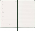 Kalendarz Moleskine 2026 12M rozmiar L (duży 13x21 cm) Tygodniowy Zielony Mirt Twarda oprawa (Moleskine Weekly Notebook Diary/Planner 2026 Large Myrtle Green Hard Cover) - 8056999275525