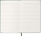 Kalendarz Moleskine 2026 12M rozmiar L (duży 13x21 cm) Tygodniowy Zielony Mirt Twarda oprawa (Moleskine Weekly Notebook Diary/Planner 2026 Large Myrtle Green Hard Cover) - 8056999275525