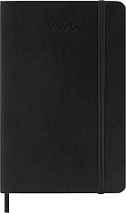 Kalendarz Moleskine 2026 12M rozmiar P (kieszonkowy 9x14 cm) Dzienny Czarny Miękka oprawa (Moleskine Daily Notebook Diary/Planner 2026 Pocket Black Soft Cover) - 8056999274634