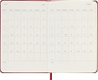 Kalendarz Moleskine 2026 12M rozmiar P (kieszonkowy 9x14 cm) Dzienny Czerwony/Szkarłatny Twarda oprawa (Moleskine Daily Notebook Diary/Planner 2026 Pocket Scarlet Red Hard Cover) - 8056999274610
