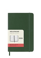 Kalendarz Moleskine 2026 12M rozmiar P (kieszonkowy 9x14 cm) Dzienny Zielony Mirt Miękka oprawa (Moleskine Daily Notebook Diary/Planner 2026 Pocket Myrtle Green Soft Cover) - 8056999275587
