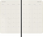 Kalendarz Moleskine 2026 12M rozmiar P (kieszonkowy 9x14 cm) Miesięczny Czarny Miękka oprawa (Moleskine Monthly Diary/Planner 2026 Pocket Black Soft Cover) - 8056999275334