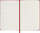 Kalendarz Moleskine 2026 12M rozmiar P (kieszonkowy 9x14 cm) Tygodniowy Czerwony/Szkarłatny Twarda oprawa (Moleskine Weekly Notebook Diary/Planner 2026 Pocket Scarlet Red Hard Cover) - 8056999274764