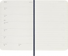 Kalendarz Moleskine 2026 12M rozmiar P (kieszonkowy 9x14 cm) Tygodniowy Niebieski/Szafirowy Miękka oprawa (Moleskine Weekly Notebook Diary/Planner 2026 Pocket Sapphire Blue Soft Cover) - 8056999274771