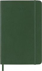Kalendarz Moleskine 2026 12M rozmiar P (kieszonkowy 9x14 cm) Tygodniowy Zielony Mirt Miękka oprawa (Moleskine Weekly Notebook Diary/Planner 2026 Pocket Myrtle Green Soft Cover) - 8056999275556