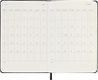 Kalendarz Moleskine 2026 12M rozmiar P (kieszonkowy 9x14 cm) Wertykalny Tygodniowy Czarny Twarda oprawa (Moleskine Weekly Vertical Diary/Planner 2026 Pocket Black Hard Cover) - 8056999275310