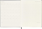 Kalendarz Moleskine 2026 12M PRO rozmiar XL (bardzo duży 19x25 cm) Wertykalny Tygodniowy Czarny Twarda oprawa (Moleskine Weekly Vertical 2026 PRO Planner Extra Large Black Hard Cover) - 8056999274665