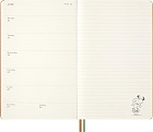Kalendarz Moleskine 2026 12M Fistaszki Peanuts Snoopy rozmiar L (duży 13x21 cm) Tygodniowy Pomarańczowy Twarda oprawa (Moleskine Limited Edition Peanuts Weekly Notebook/Planner 2022 Large Orange Hard Cover) - 8056999277147