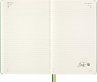 Kalendarz Moleskine 2026 12M Fistaszki Peanuts Charlie i Snoopy rozmiar L (duży 13x21 cm) Dzienny Zielony Twarda oprawa (Moleskine Limited Edition Peanuts Daily Notebook/Planner 2026 Large Green Hard Cover) - 8056999277154