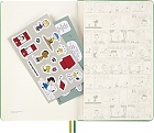 Kalendarz Moleskine 2026 12M Fistaszki Peanuts Charlie i Snoopy rozmiar L (duży 13x21 cm) Dzienny Zielony Twarda oprawa (Moleskine Limited Edition Peanuts Daily Notebook/Planner 2026 Large Green Hard Cover) - 8056999277154
