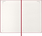 Kalendarz Moleskine 2027 12M rozmiar L (duży 13x21 cm) Dzienny Czerwony/Szkarłatny Twarda oprawa (Moleskine Daily Notebook Diary/Planner 2027 Large Scarled Red Hard Cover) - 8056999279370