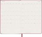 Kalendarz Moleskine 2027 12M rozmiar L (duży 13x21 cm) Dzienny Czerwony/Szkarłatny Twarda oprawa (Moleskine Daily Notebook Diary/Planner 2027 Large Scarled Red Hard Cover) - 8056999279370