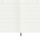 Kalendarz Moleskine 2027 12M rozmiar L (duży 13x21 cm) Dzienny Niebieski/Szafirowy Miękka oprawa (Moleskine Daily Notebook Diary/Planner 2027 Large Sapphire Blue Soft Cover) - 8056999279387