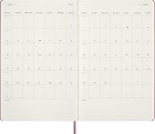 Kalendarz Moleskine 2027 12M rozmiar L (duży 13x21 cm) Dzienny Majestatyczny Różowy Twarda oprawa (Moleskine Daily Notebook Diary/Planner 2027 Large Majestic Pink Hard Cover) - 8056999279158
