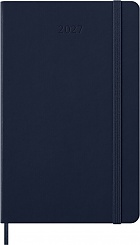 Kalendarz Moleskine 2027 12M rozmiar L (duży 13x21 cm) Tygodniowy Niebieski/ Szafirowy Twarda oprawa (Moleskine Weekly Notebook Diary/Planner 2027 Large Sapphire Blue Hard Cover) - 8056999279493