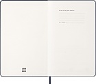 Kalendarz Moleskine 2027 12M rozmiar L (duży 13x21 cm) Tygodniowy Niebieski/ Szafirowy Twarda oprawa (Moleskine Weekly Notebook Diary/Planner 2027 Large Sapphire Blue Hard Cover) - 8056999279493